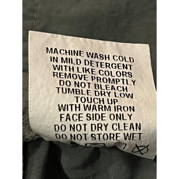 Vintage Columbia Nylon Belted Shorts Womens L Green Hiking Cargo Pockets - Picture 11 of 14